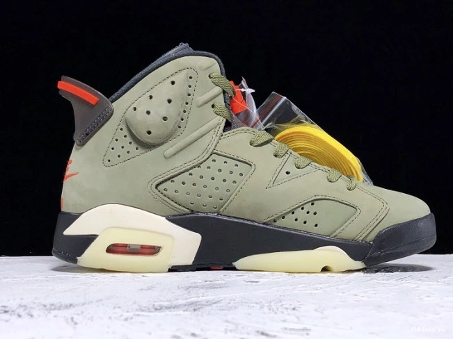 Reps TB Medium CN1084-200 Scott 6 Travis Air Jordan Olive x 0810